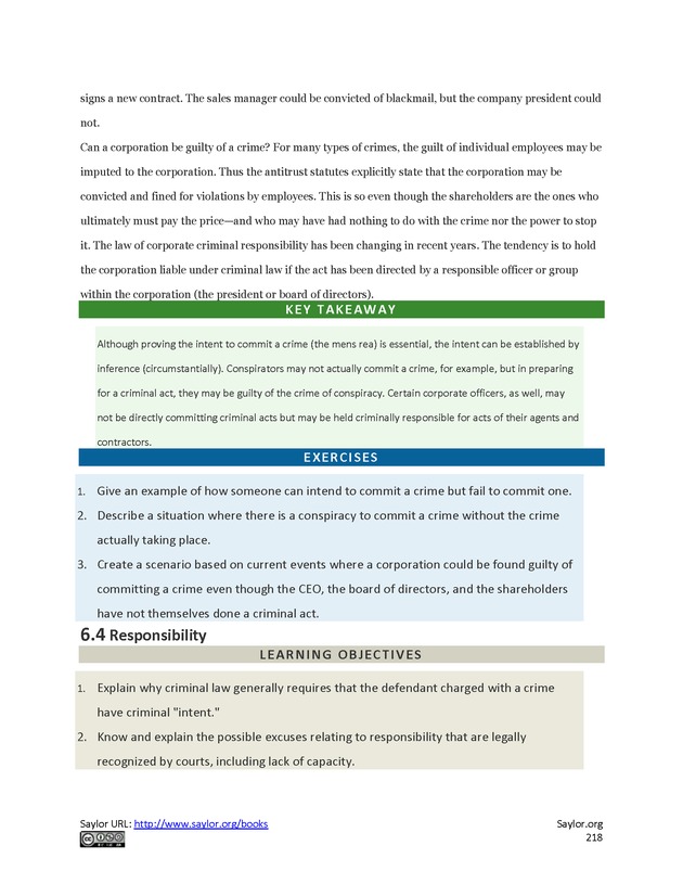 Business Law and the Legal Environment - Page 218